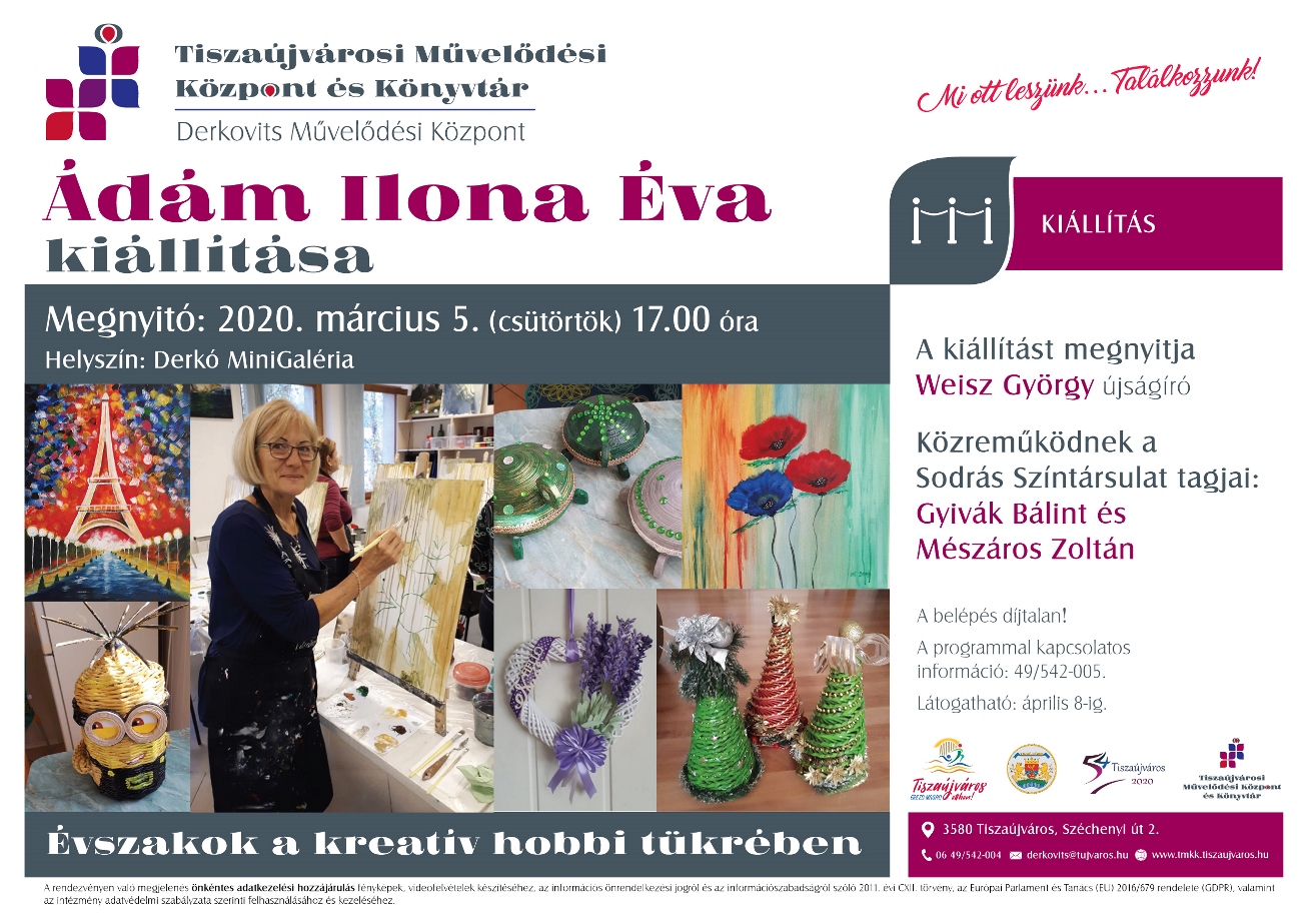 Ádám Ilona Éva MiniGaleria Plakát végleges