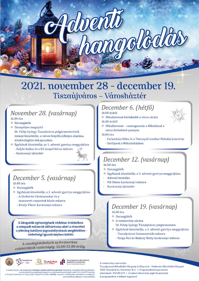 Adventi hangolódás plakát