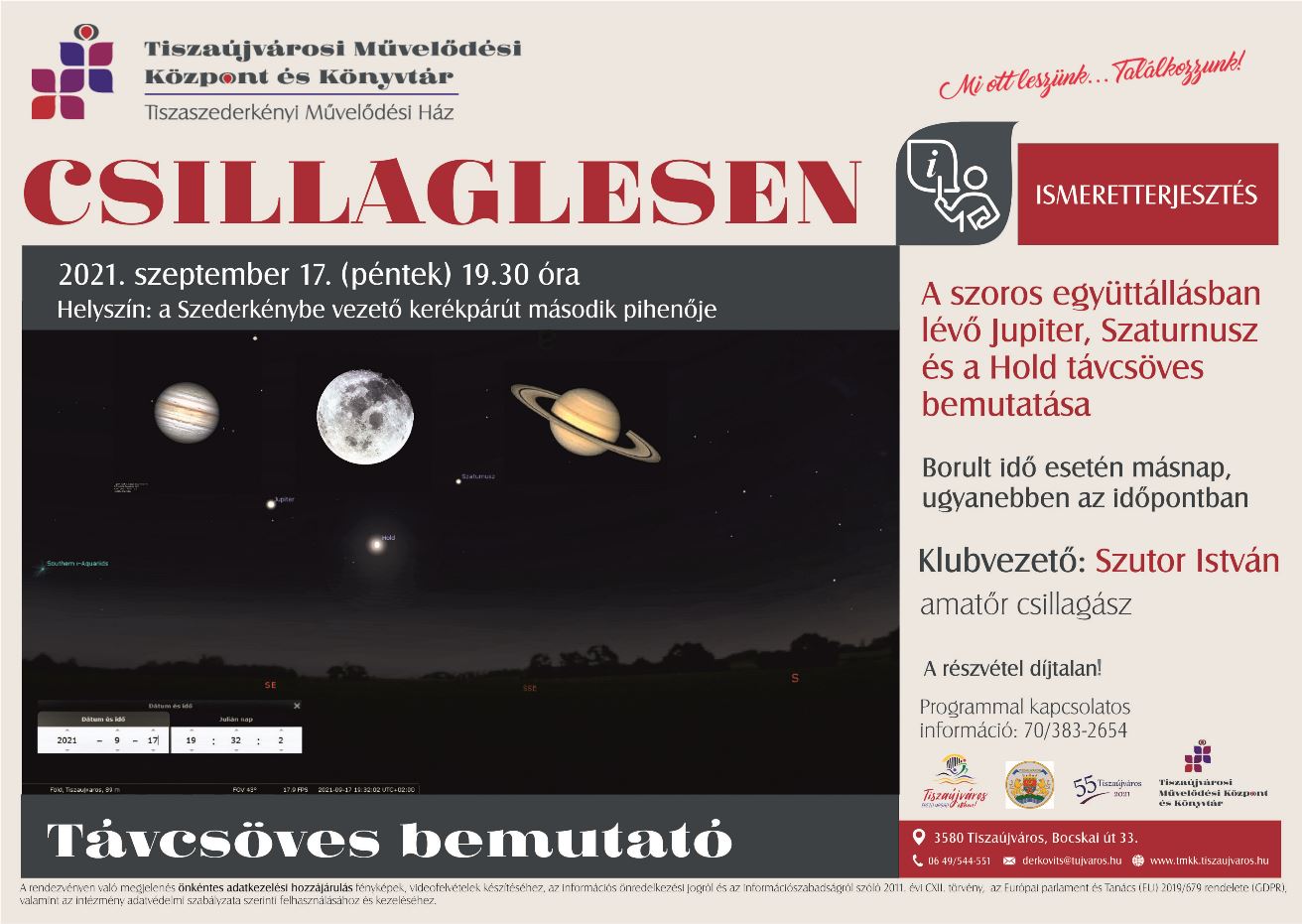 Csillaglesen plakát szeptember 2