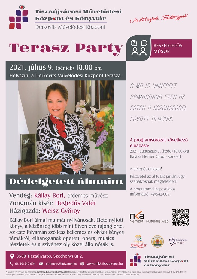 Juli Terasz Party Kállay Kronika