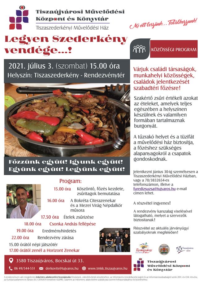 Legyen Szederkény vendége 2021 plakát1