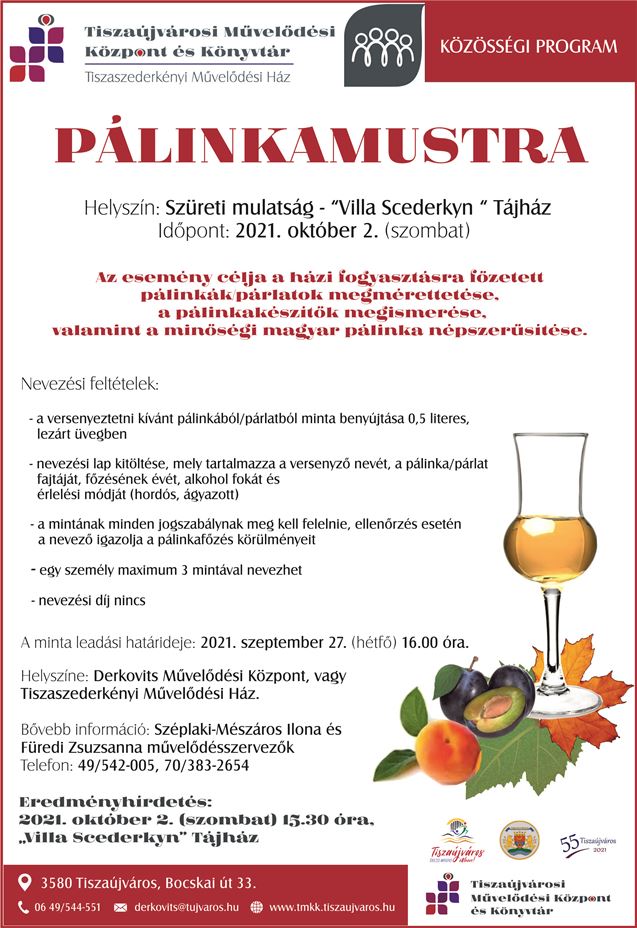 Pálinkamustra felhívás 1