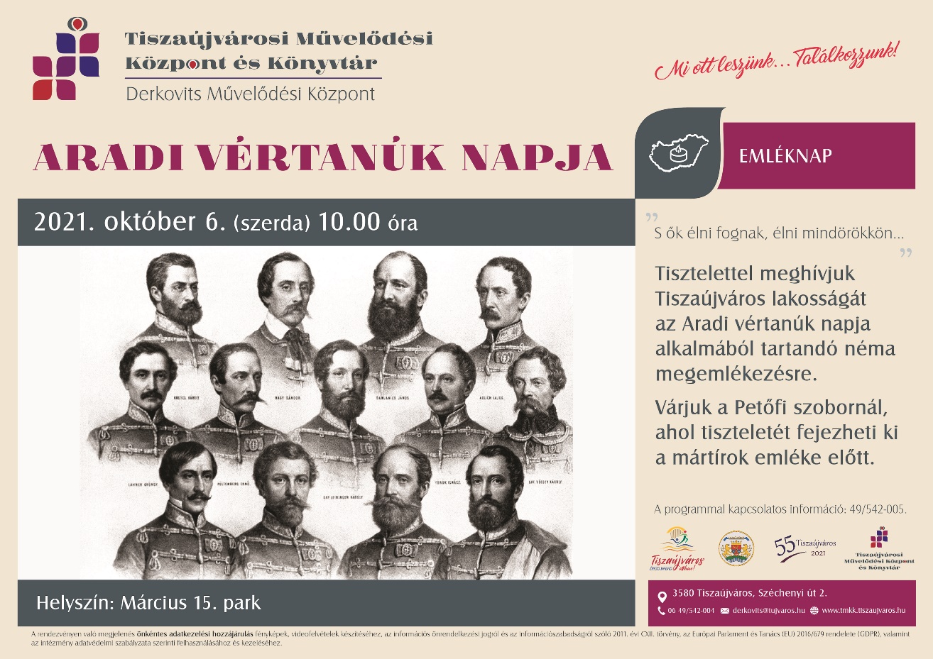 aradi vértanúk plakát