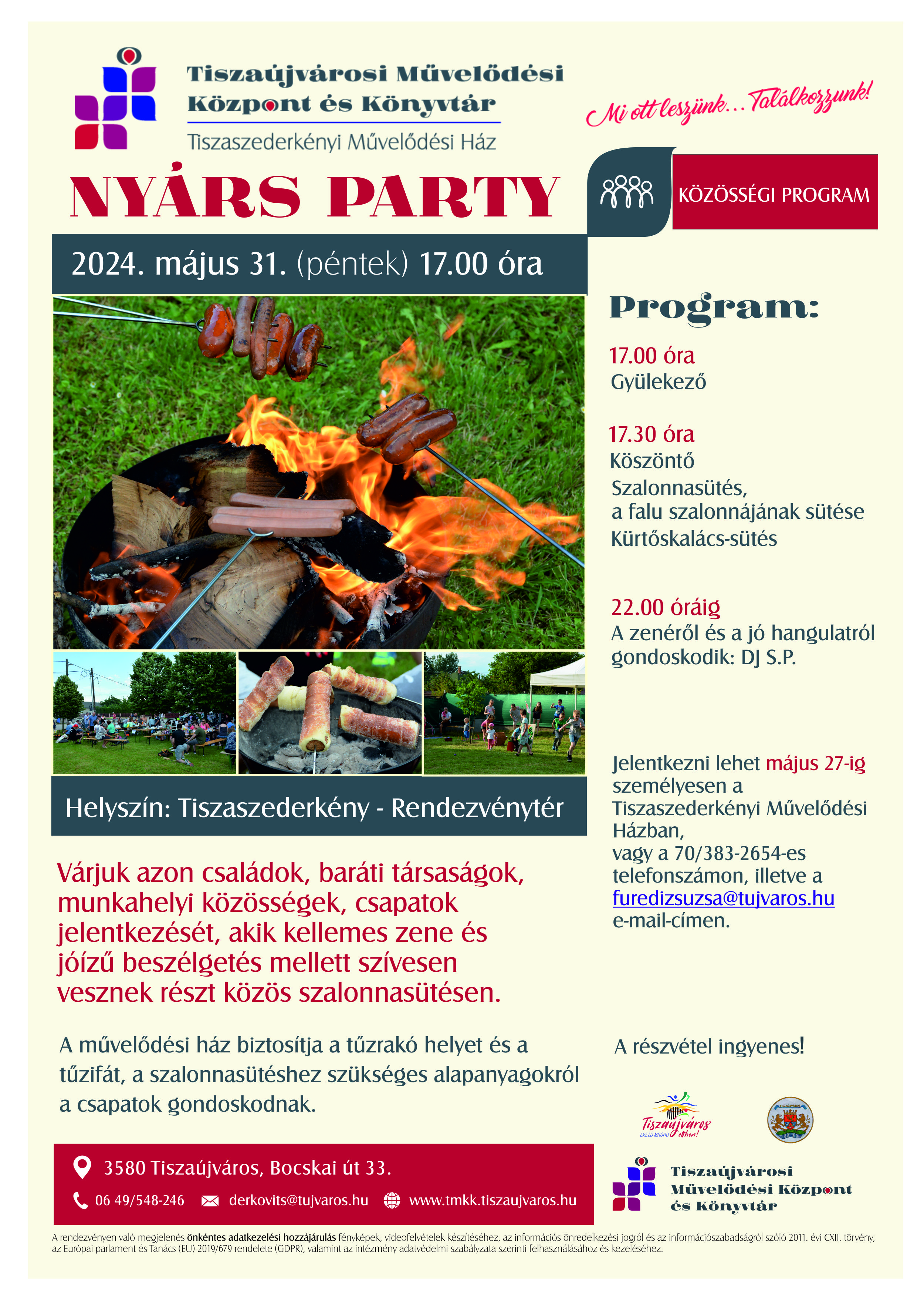 Nyárs party plakát 2024