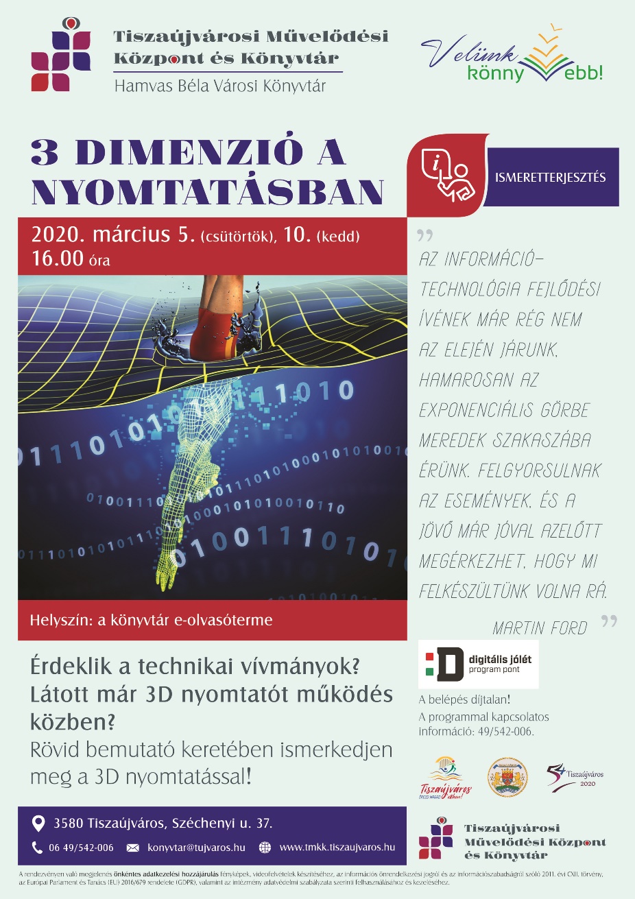 Marc 3D nyomtatas kronika