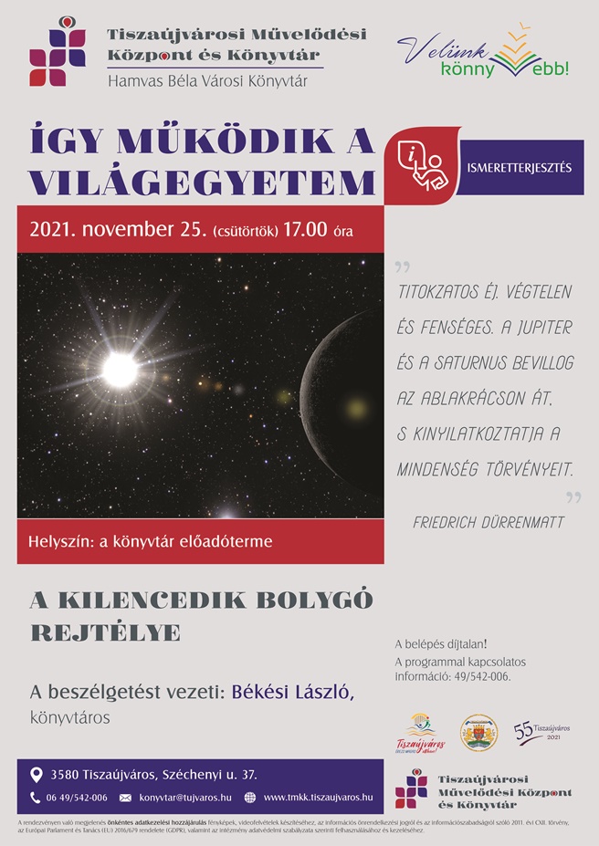 November Így működik a vilagegyetem