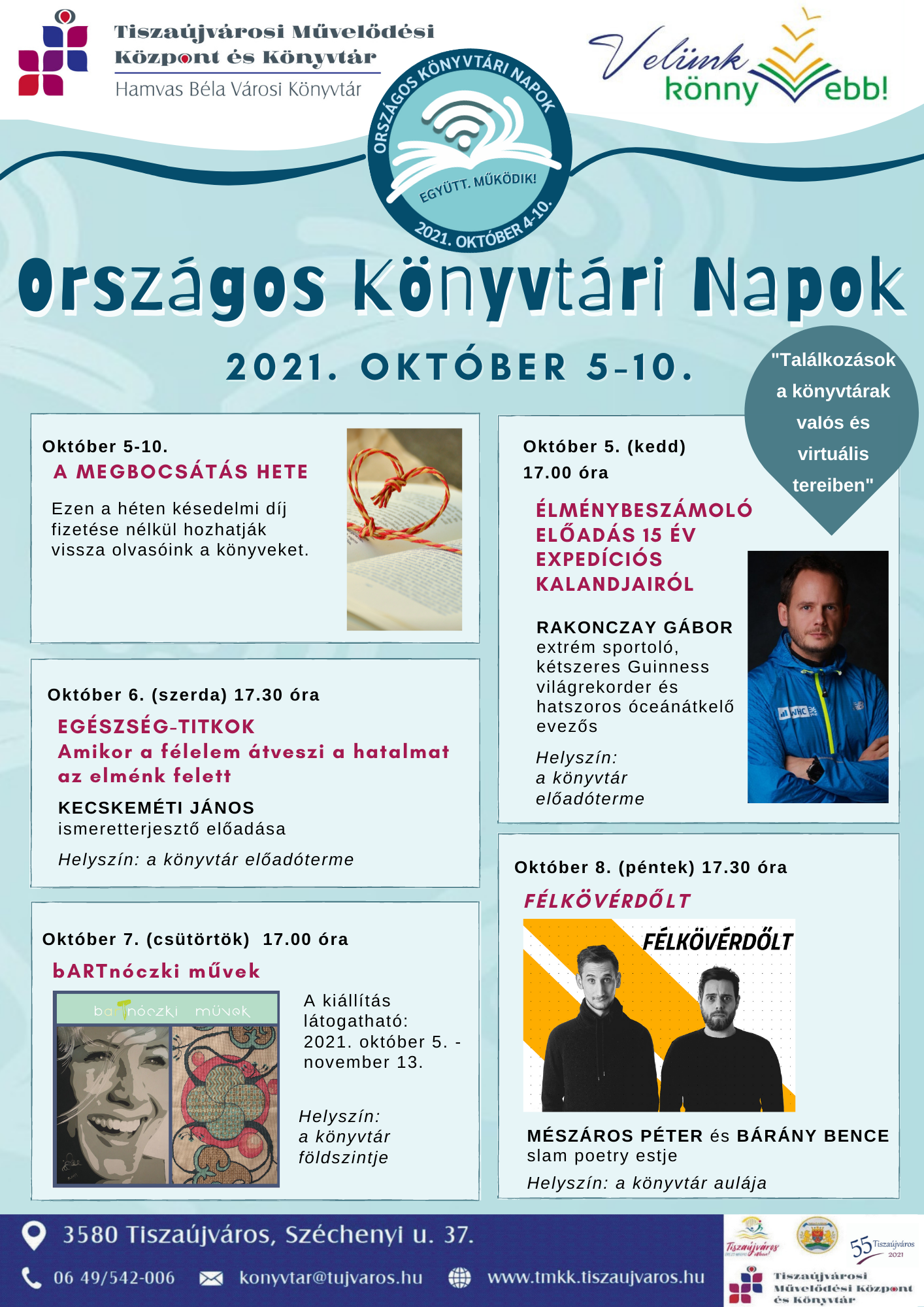 országos könyvtári napok plakát